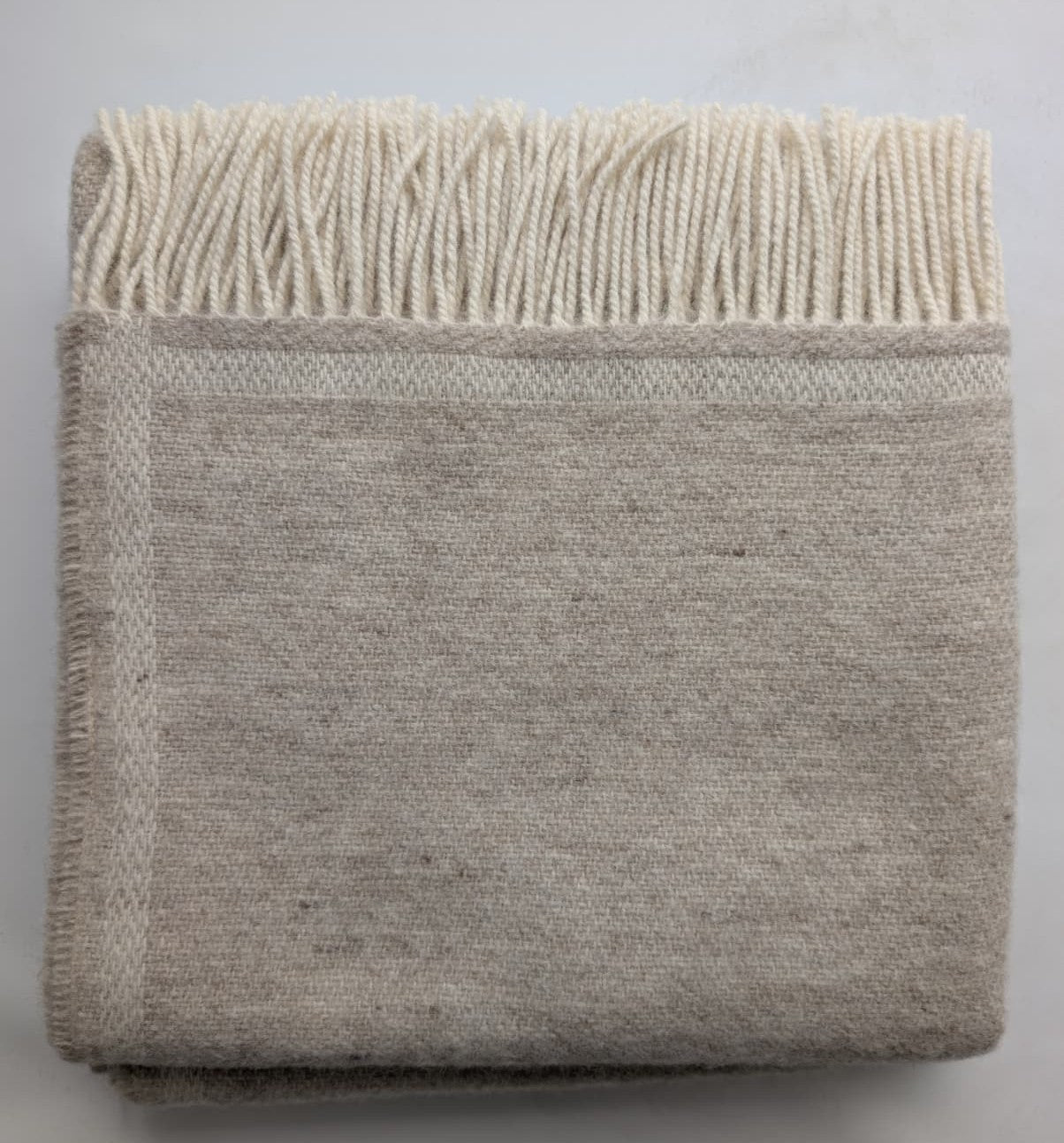 Plaid SOLID NAT in 100% Lana Vergine - 130x170 cm -  Marzotto Home 1836