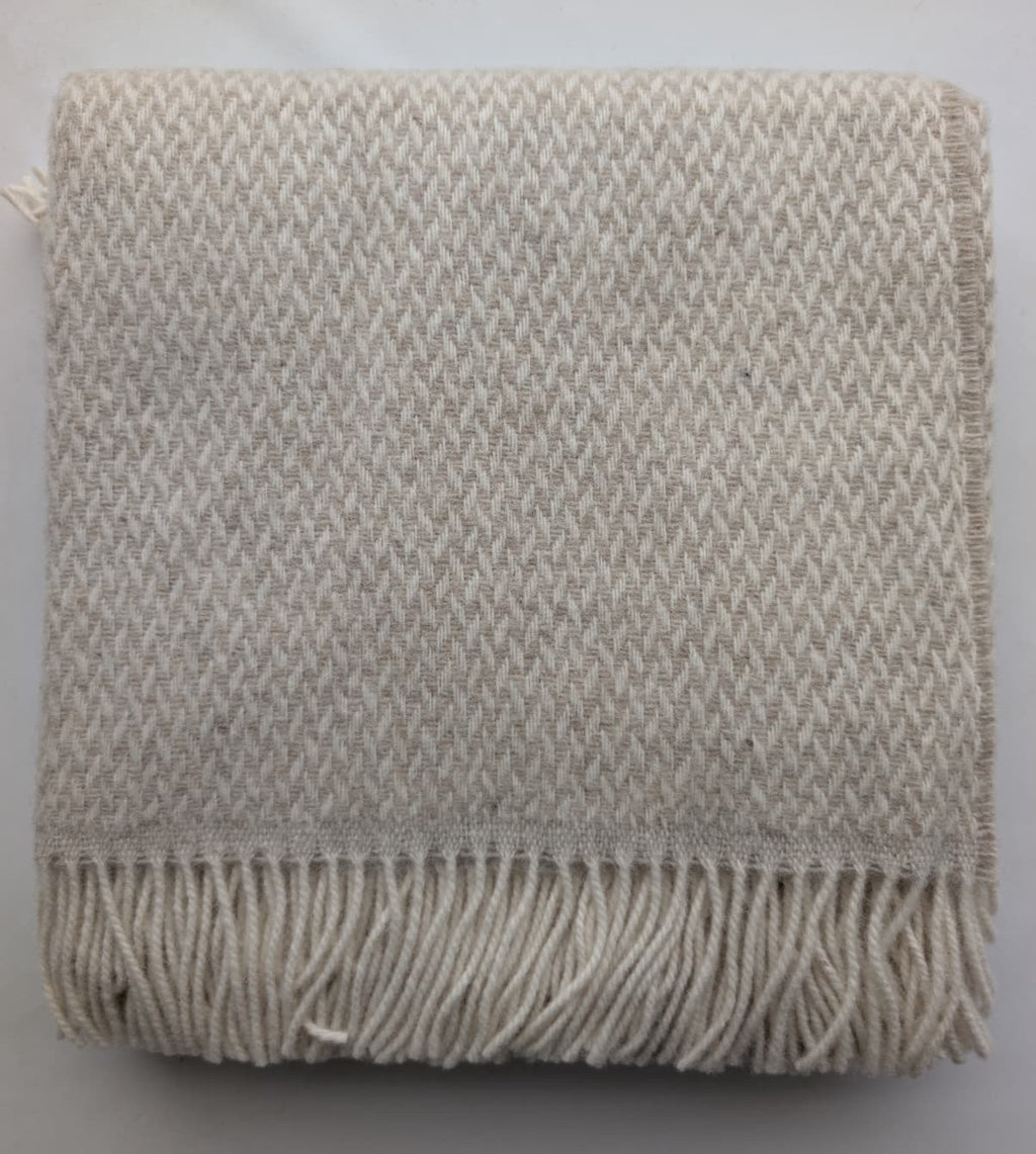 PLAID "Navigli Nat" in 100% Lana Vergine - 130x170 cm - Marzotto Home 1836