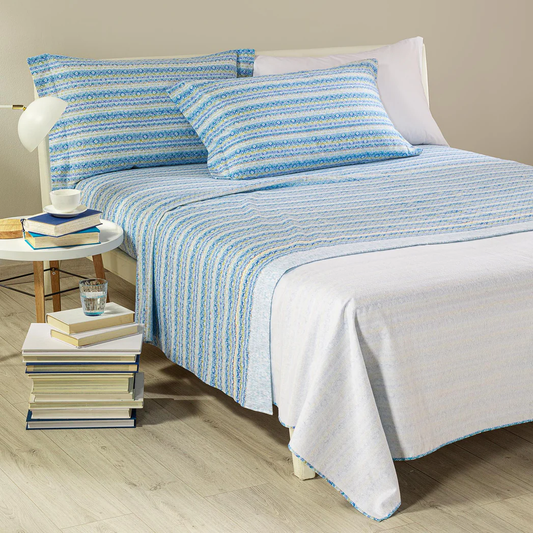 Completo Lenzuola Caleffi in Flanella Neva