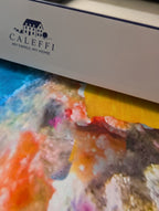 Completo Lenzuola Copriletto Matrimoniale  - Sogni di Viaggio "Oceano" by Marco Carmassi - Caleffi