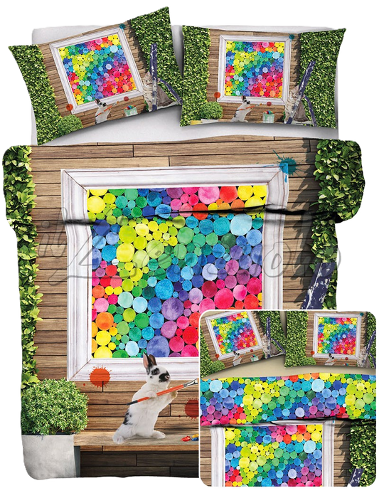 Painting- Parure Copripiumino Digital - Tessitura Zambaiti