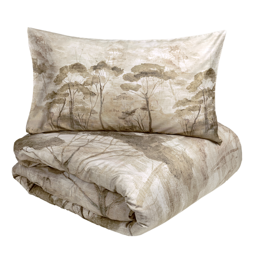 Parure Copripiumino NEMORA – 100% Cotone – Design Moderno – Made in Italy