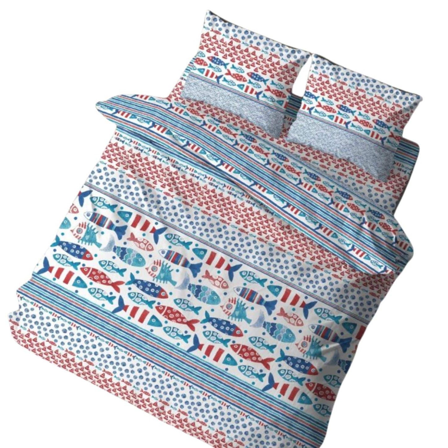 Parure Copripiumino Singolo in Cotone -Linea Quadrifoglio