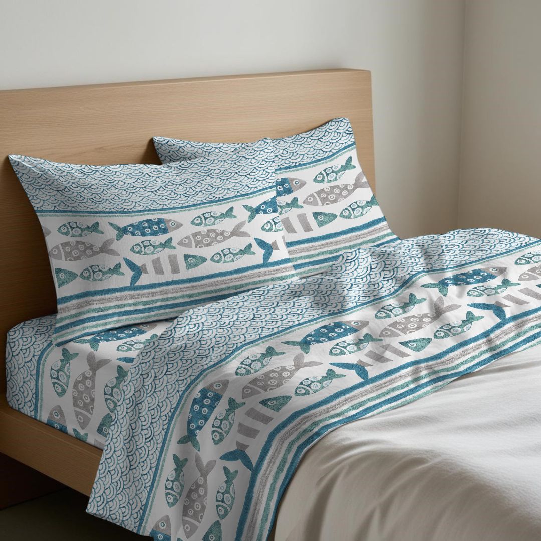 Completo Lenzuola Matrimoniale Quadrifoglio