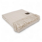 Plaid in 100% Cashmere Somma 1867 Anteprima 130x180 cm con Frange