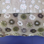 Plaid in Lana Cotta Paradiso Fiorellini 150x170 cm - Made in Italy