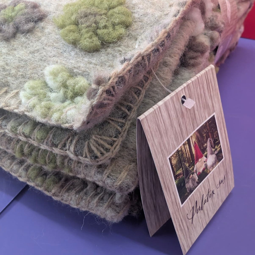 Plaid in Lana Cotta Paradiso Fiorellini 150x170 cm - Made in Italy