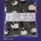 Plaid in Lana Cotta Paradiso Pecorelle 150x170 cm - Made in Italy