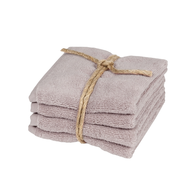 Set 4 Lavette Fazzini "Coccola" - Microcotone Zero Twist 550 gr/mq - 30x30 cm