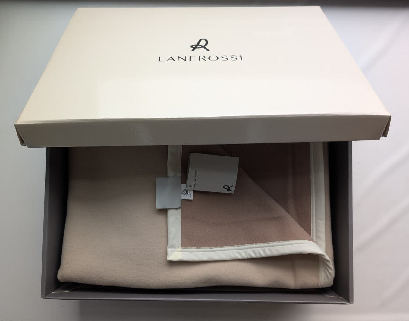 Coperta LANEROSSI "Rebecca DF"in 100% Lana Vergine Matrimoniale - 220x250 cm