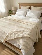 EasyHome Copriletto Matrimoniale "Rousse" - 260x260 cm in 100% Puro Cotone
