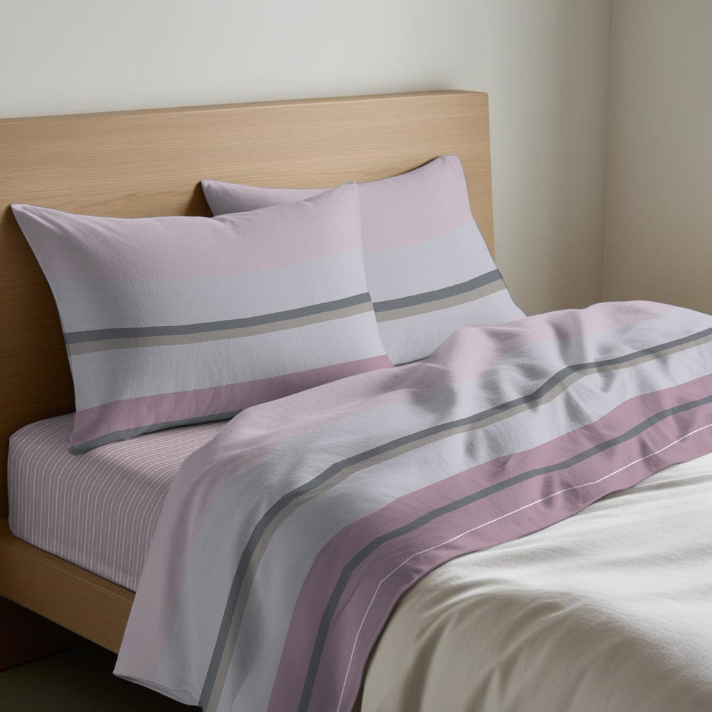 Completo Lenzuola Letto Francese Quadrifoglio