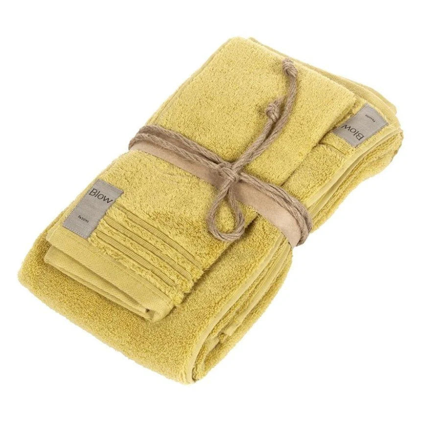 Coppia Asciugamani 1+1 Fazzini "Coccola" - Microcotone Zero Twist 550 gr/mq