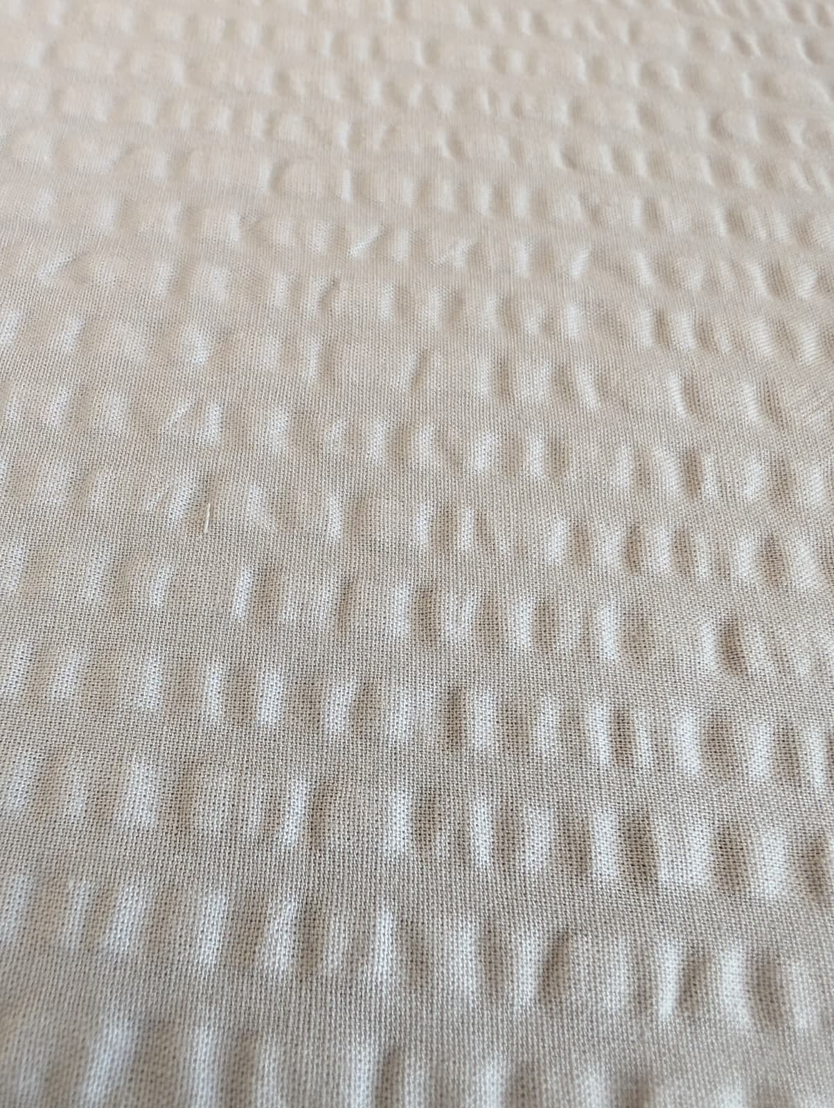 Seersucker - Parure Copripiumino – 100% Cotone, Tinta Unita, Fresco e Senza Stiro - Daunex