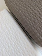 Seersucker - Parure Copripiumino – 100% Cotone, Tinta Unita, Fresco e Senza Stiro - Daunex