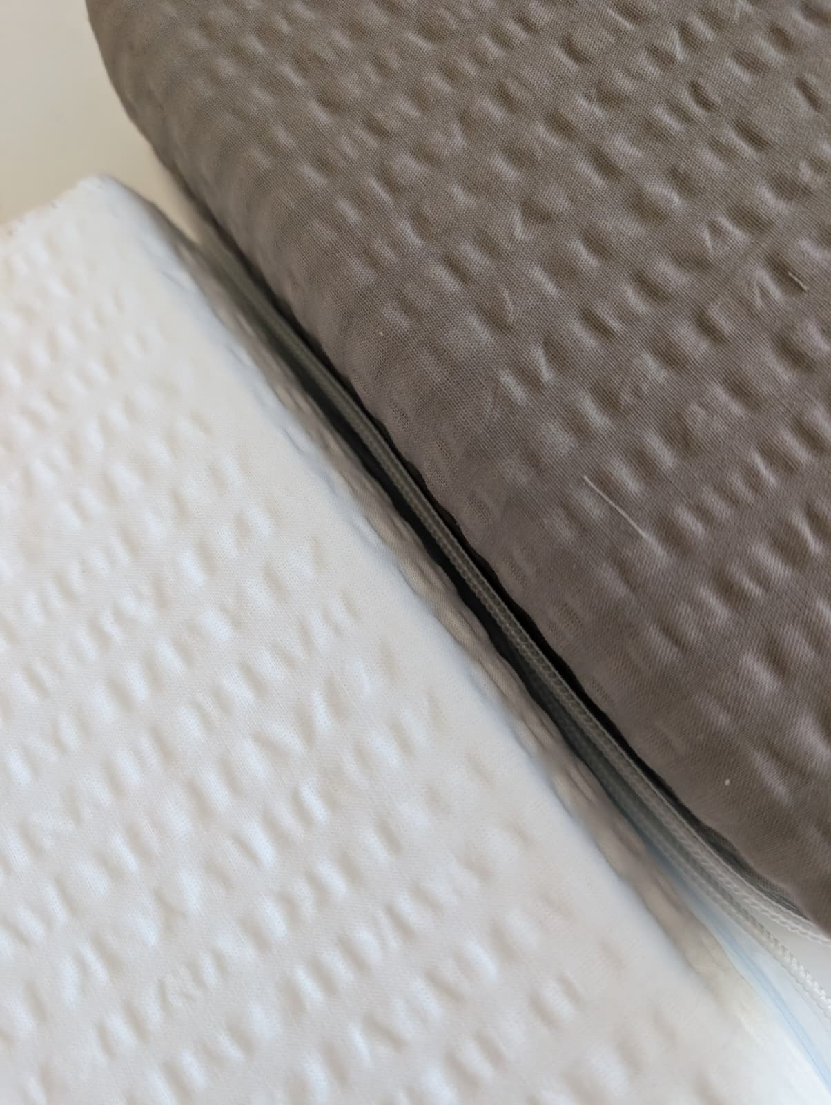 Seersucker - Parure Copripiumino – 100% Cotone, Tinta Unita, Fresco e Senza Stiro - Daunex