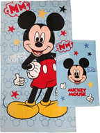 Set 2 Asciugamani Bagno Disney e Marvel Hermet - Viso + Ospite | 100% Spugna di Cotone