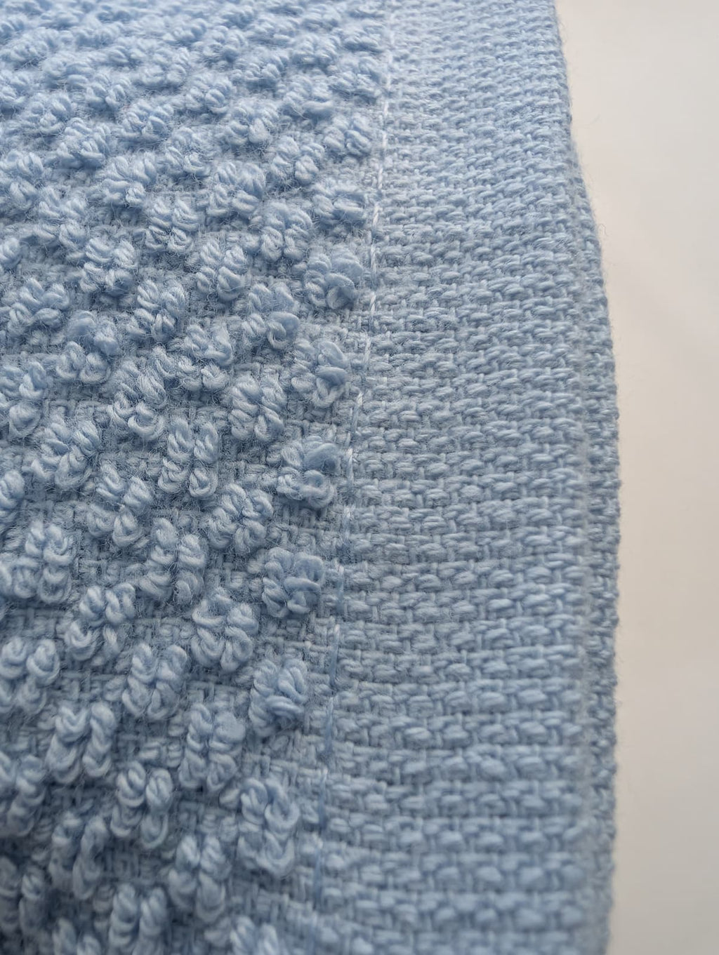 Set 6 Lavette White & White Pop Corn 30x30 cm - 100% Cotone
