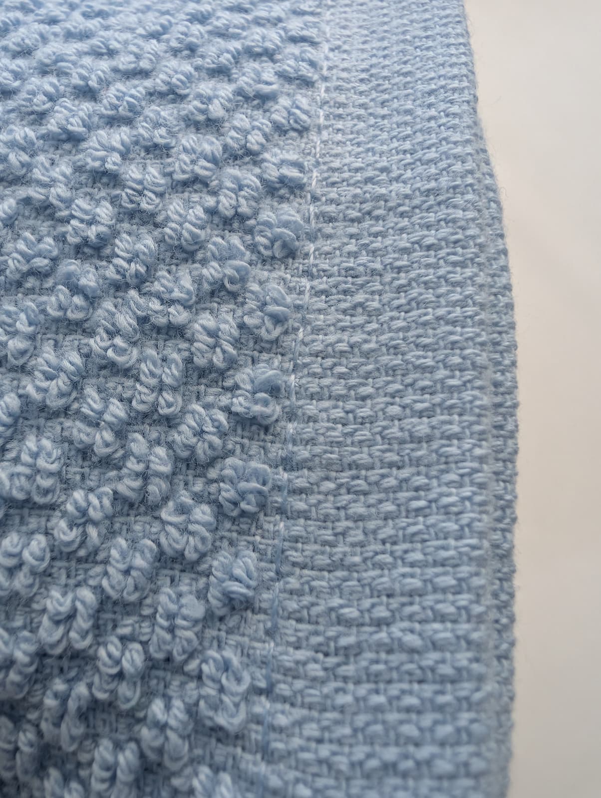 Set 6 Lavette White & White Pop Corn 30x30 cm - 100% Cotone