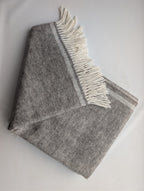 Plaid SOLID NAT in 100% Lana Vergine - 130x170 cm -  Marzotto Home 1836