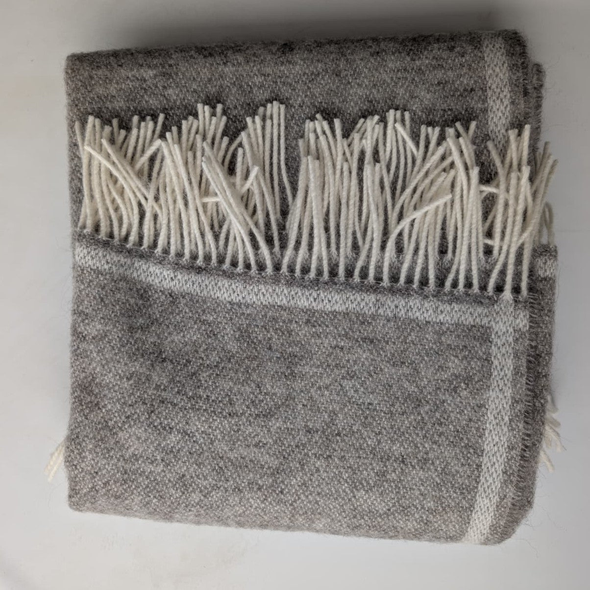 Plaid SOLID NAT in 100% Lana Vergine - 130x170 cm -  Marzotto Home 1836