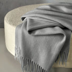 Plaid in 100% Cashmere Somma 1867 Anteprima 130x180 cm con Frange