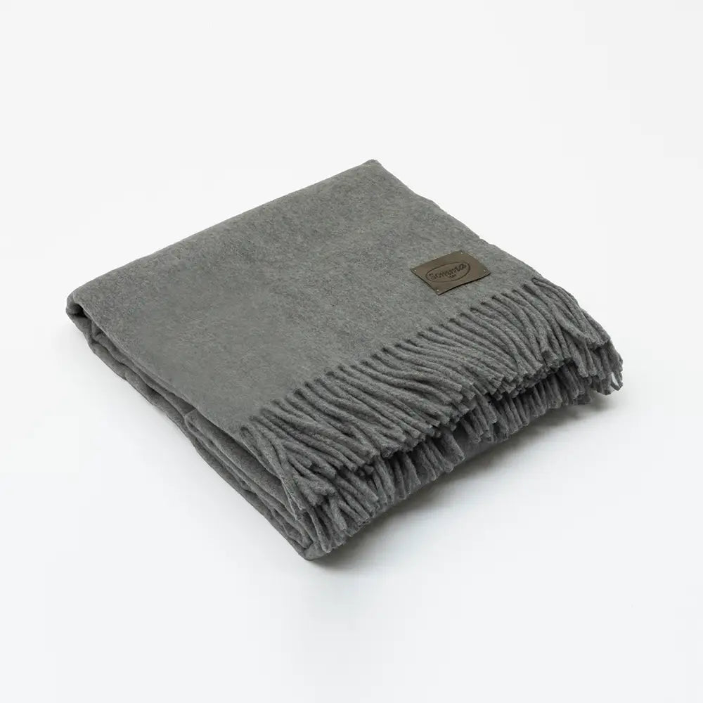 Plaid in 100% Cashmere Somma 1867 Anteprima 130x180 cm con Frange