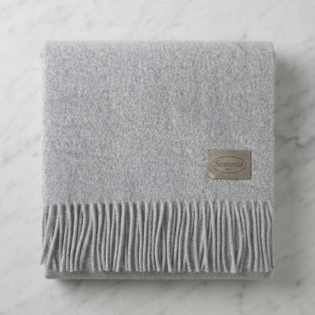 Plaid in 100% Cashmere Somma 1867 Anteprima 130x180 cm con Frange