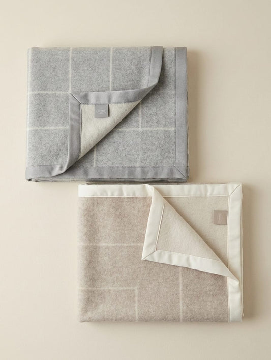 Coperta "Swan" in Lambswool di Merino Australiano - 230x250 cm - SOMMA