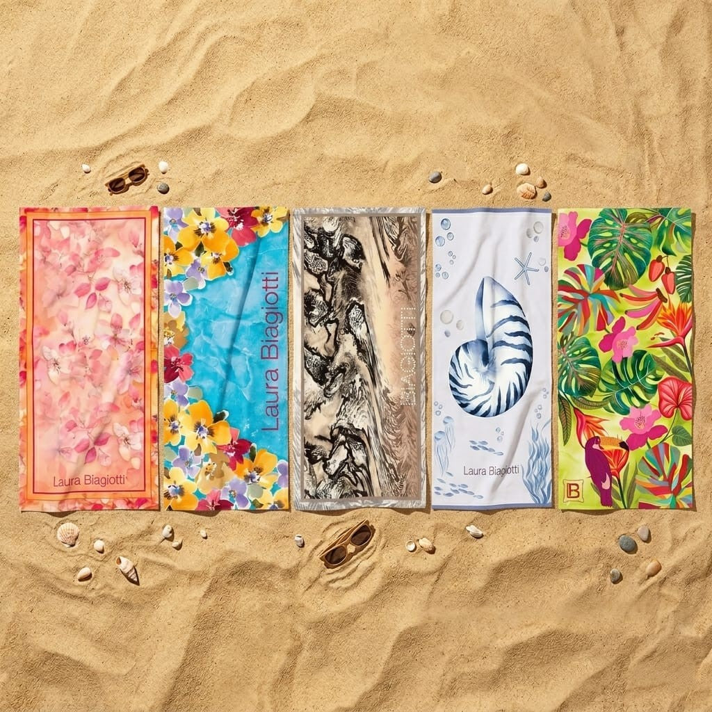 Telo Mare Travel Laura Biagiotti - Microfibra Salvaspazio - 80x160 cm