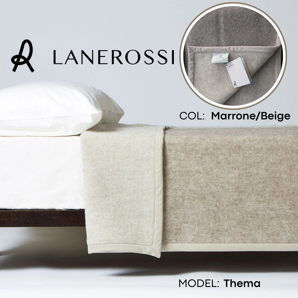 Coperta LANEROSSI "Thema"  in 100% Lana Vergine - 210x250 cm