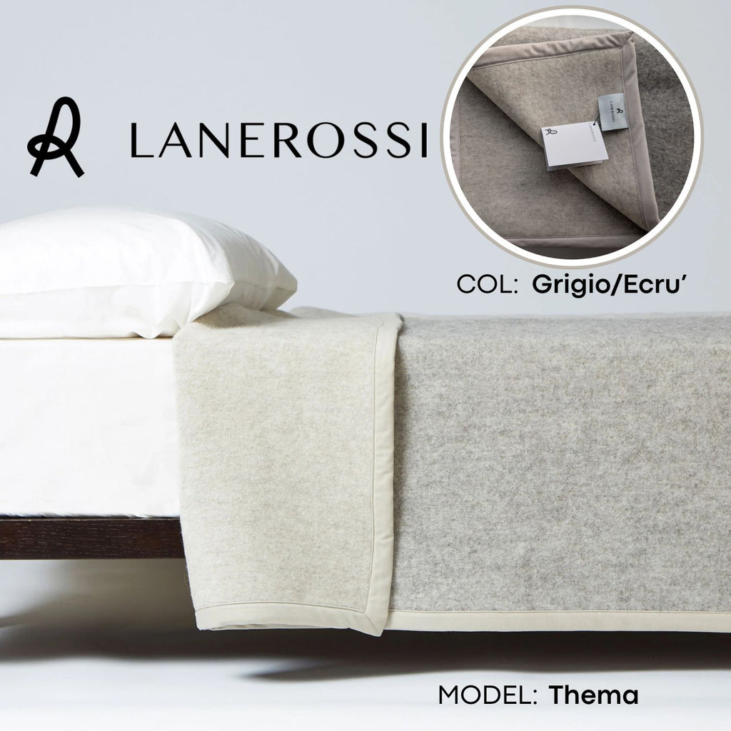 Coperta LANEROSSI "Thema"  in 100% Lana Vergine - 210x250 cm