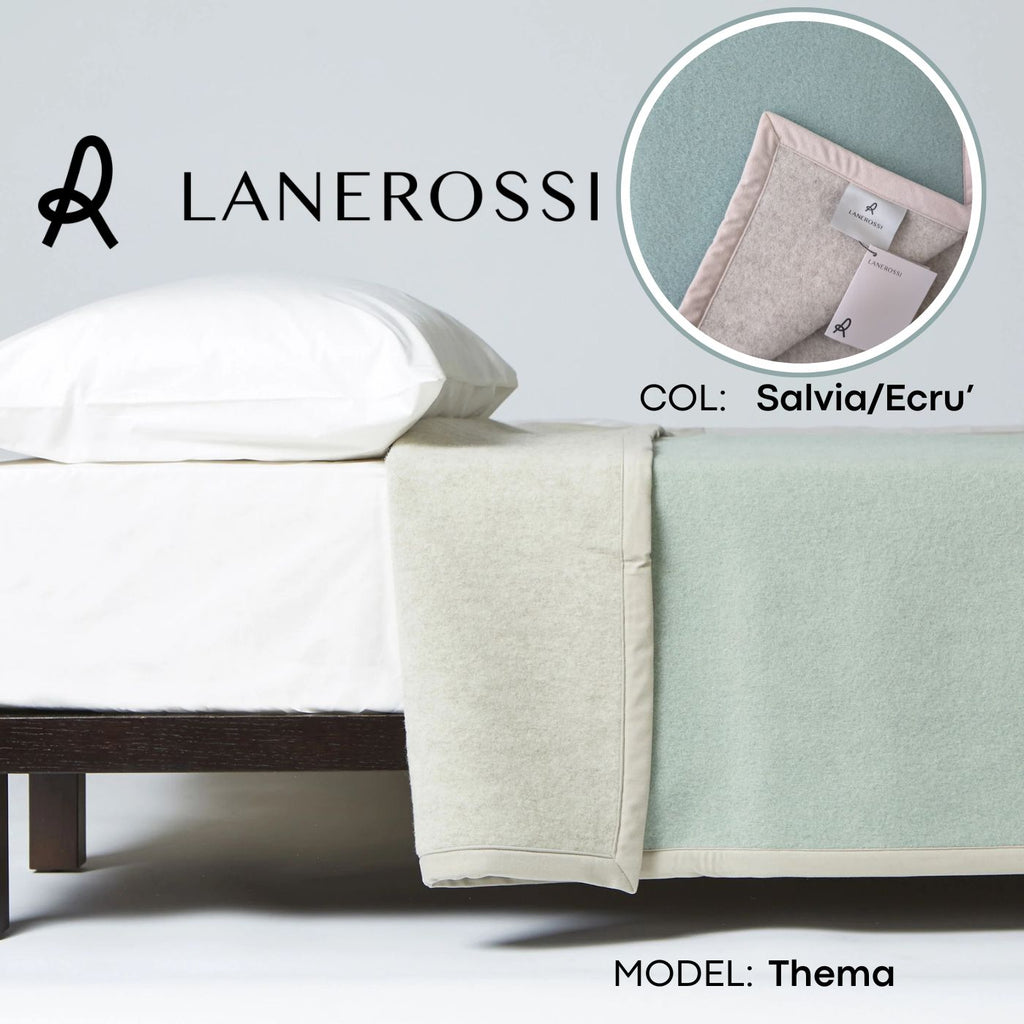 Coperta LANEROSSI "Thema"  in 100% Lana Vergine - 210x250 cm