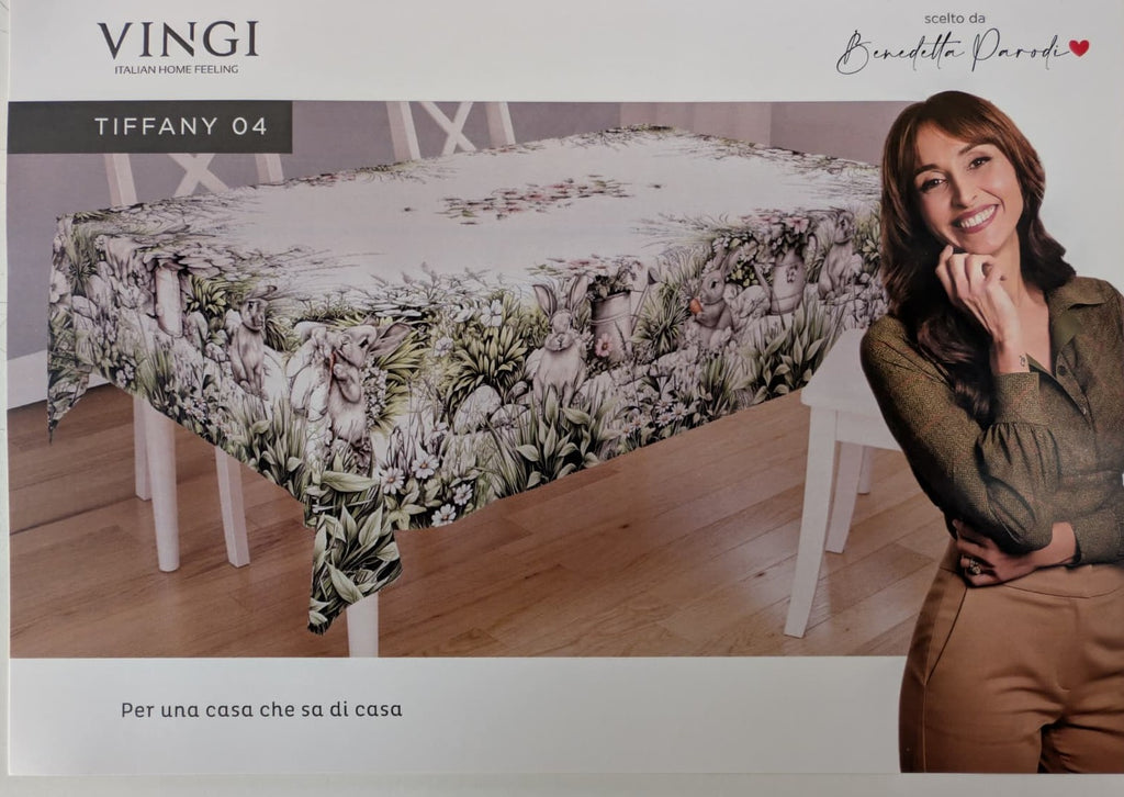 Tovaglia Pasquale "Tiffany 04" Vingi - Scelta da Benedetta Parodi - 140x180 cm