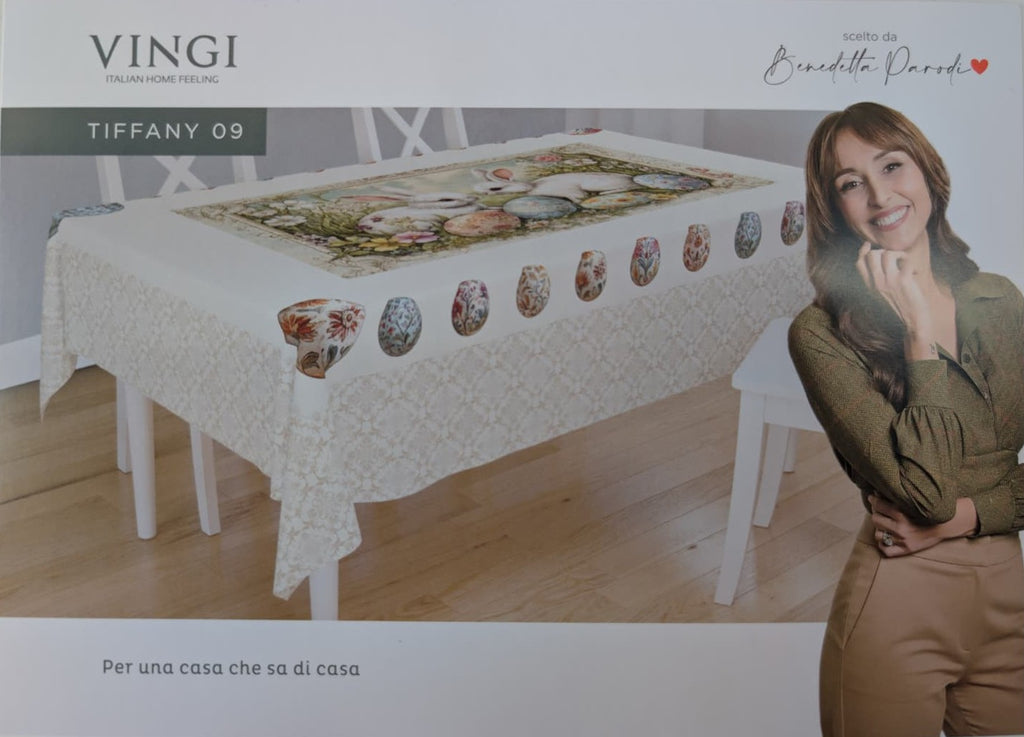 Tovaglia Pasquale "Tiffany 09" Vingi - Scelta da Benedetta Parodi - 140x180 cm