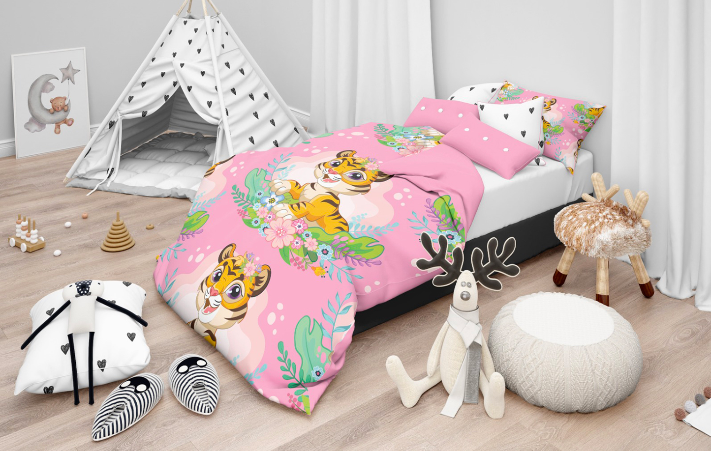 Tigrotti - Parure Copripiumino per Lettino - Baby Dream - Daunex