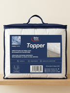 Topper Materasso Easy Home Dolce Notte - Correttore in Fibra Cava Siliconata Igenico e Traspirante