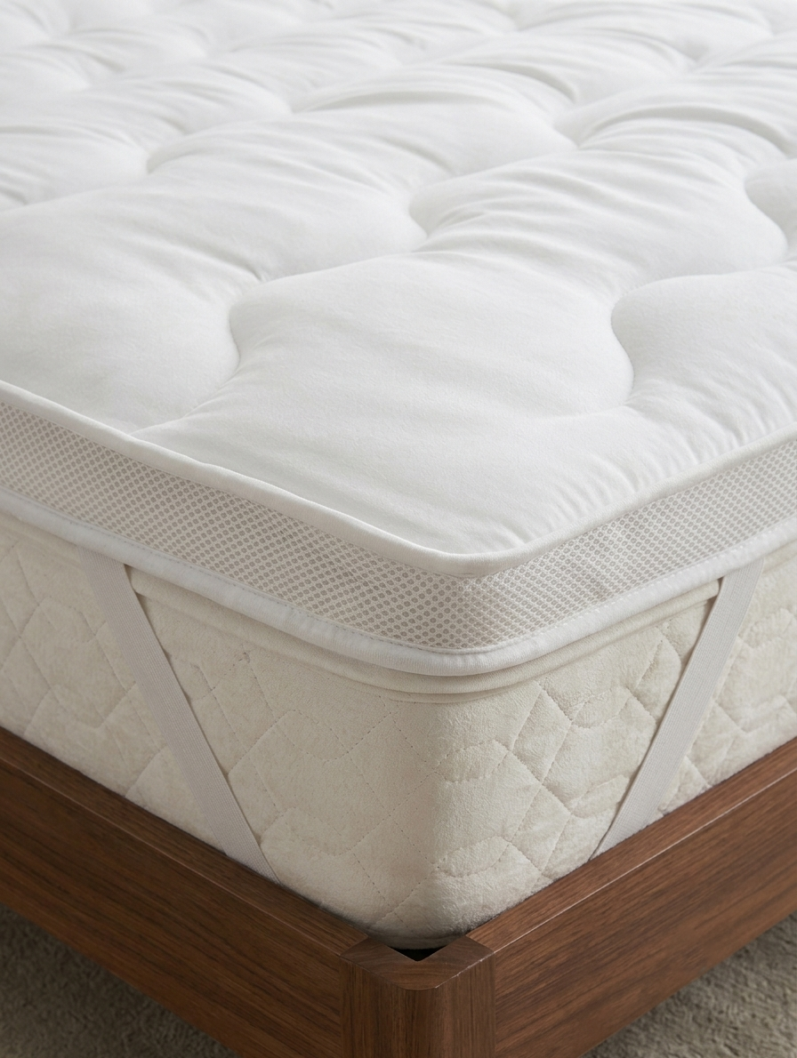Topper Materasso Easy Home Dolce Notte - Correttore in Fibra Cava Siliconata Igenico e Traspirante