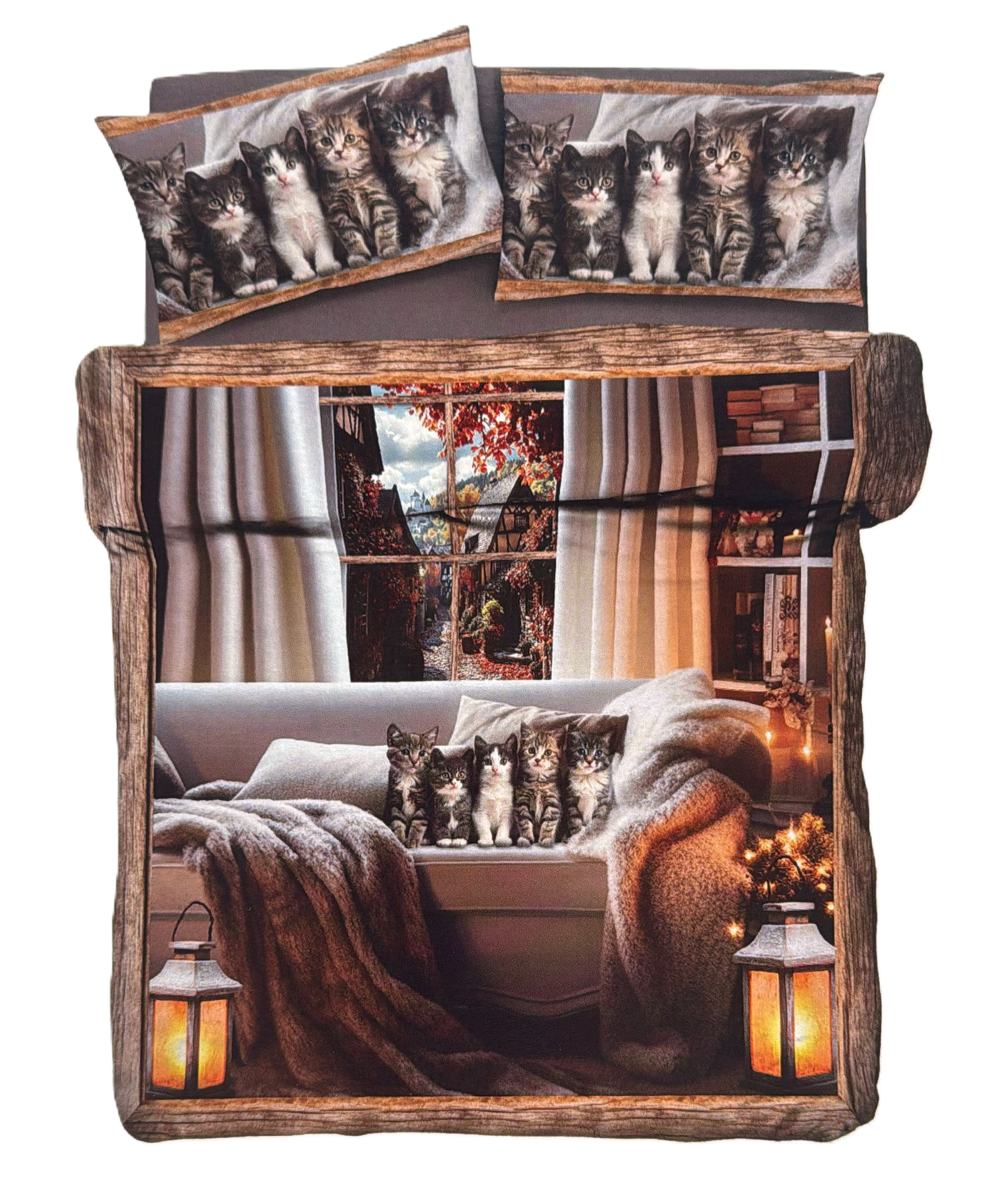 Trixy - Parure Copripiumino Digital - Tessitura Zambaiti