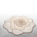 Tappeto Bagno Sagomato Home Philosophy "Rosa" - 100x105 cm - Antiscivolo Geko Grip