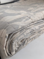 Copriletto Trapuntato Matrimoniale "Vento" in Madapolam di Cotone - 260x265 - Gabel Naturae