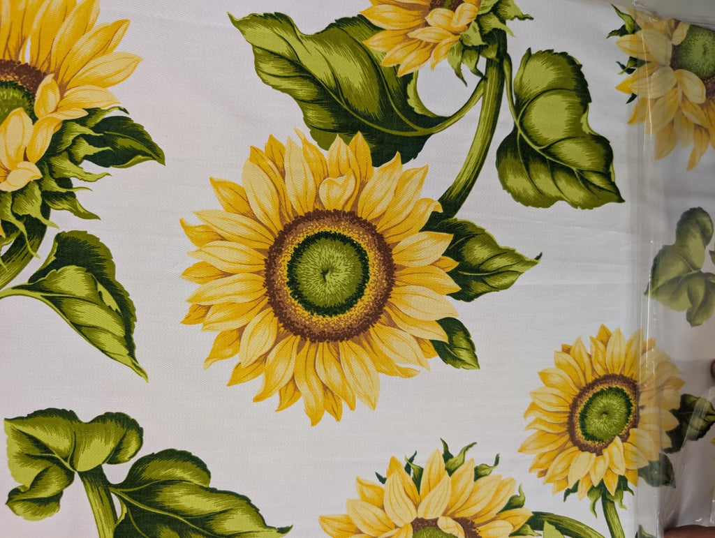 Tovaglia Rettangolare Vingi Armonia Dis. Girasole - Con Tovaglioli