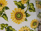 Tovaglia Rettangolare Vingi Armonia Dis. Girasole - Con Tovaglioli