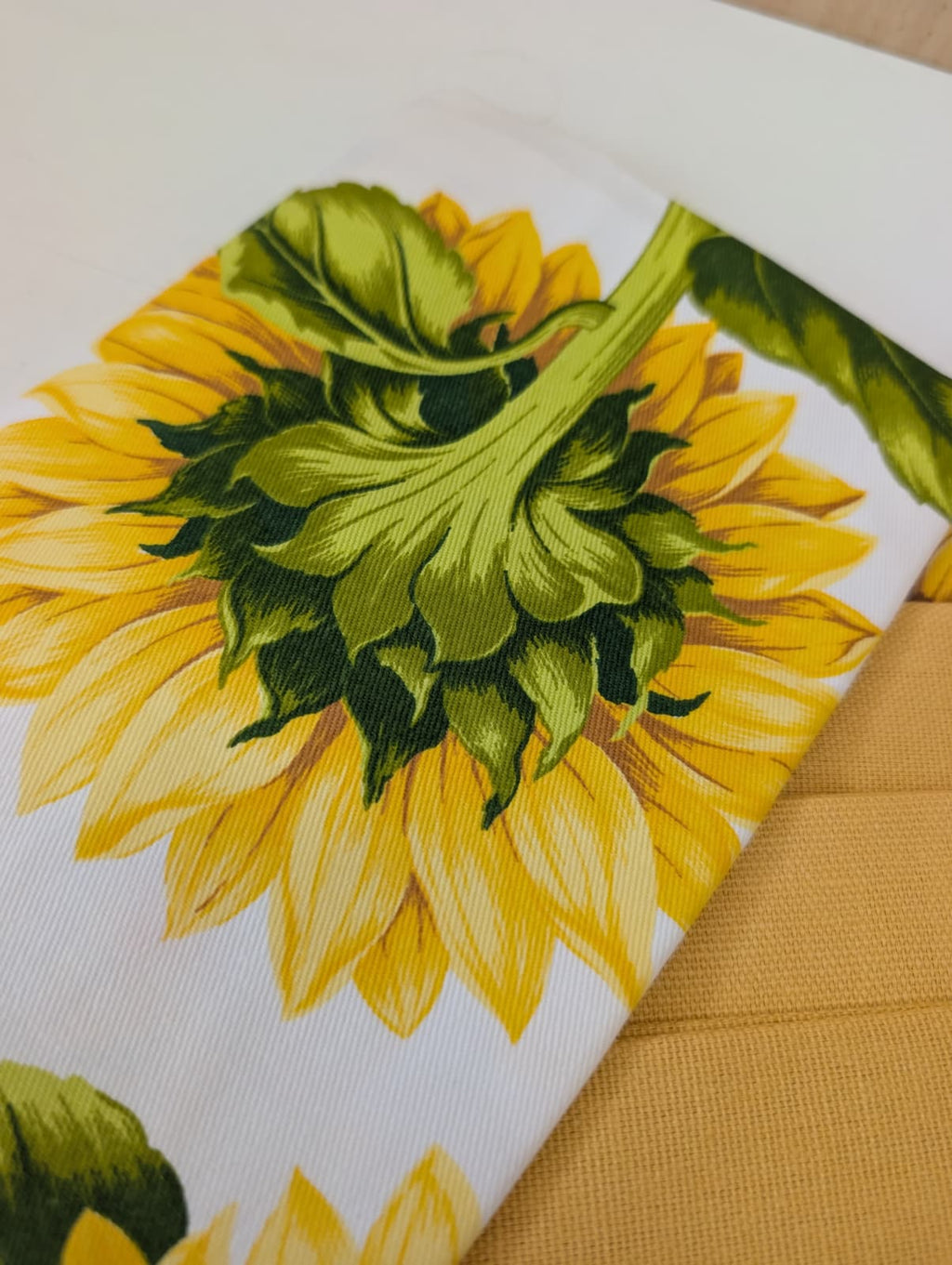 Tovaglia Rettangolare Vingi Armonia Dis. Girasole - Con Tovaglioli