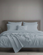 Completo Letto Matrimoniale Maxi in Raso di Puro Cotone - Zambaiti Tessitura