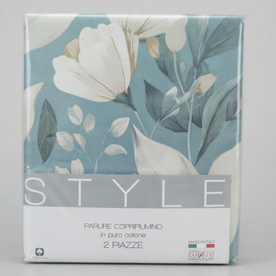 Parure Copripiumino Matrimoniale Zambaiti Style 2103 in Cotone