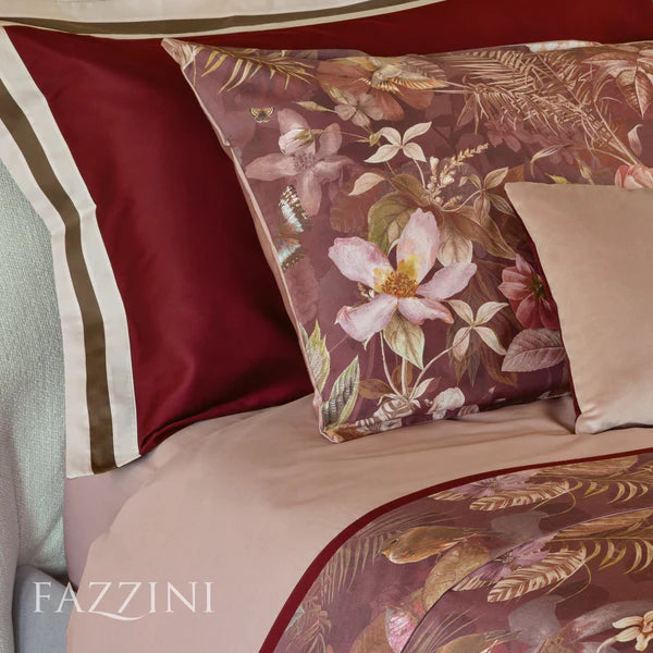 Completo Lenzuola Fazzini Protea - Raso di Puro Cotone 300 TC Matrimoniale