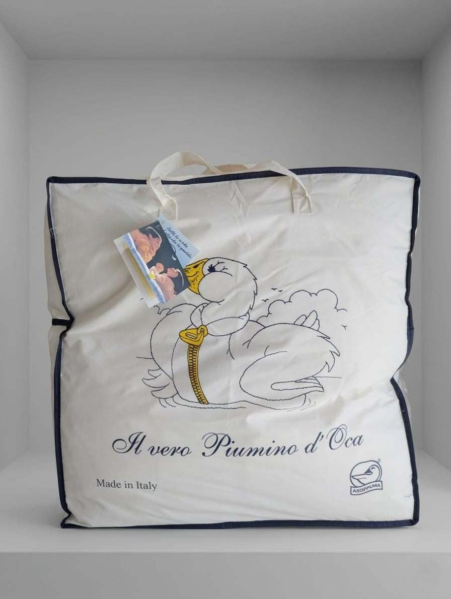 Piumino 4 Stagioni Assopiuma - 100% Piumino Bianco Vergine - Eccellenza Certificata