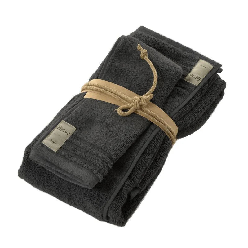 Coppia Asciugamani 1+1 Fazzini "Coccola" - Microcotone Zero Twist 550 gr/mq