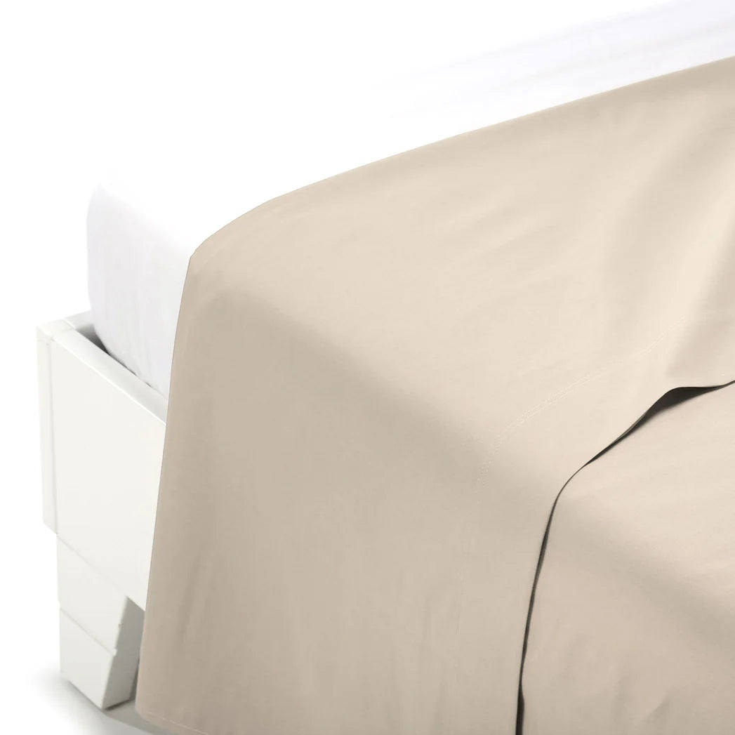 Lenzuolo Superiore in Puro Cotone Tinta Unita – Caleffi